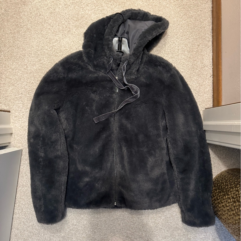 Like new Teddy Jacket by Peach in slate grey